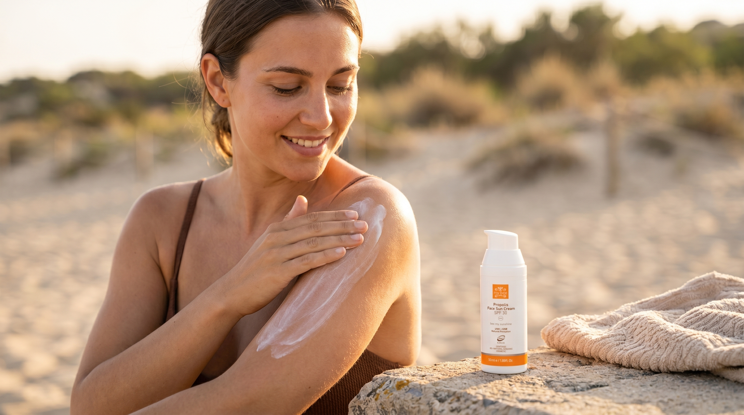 Cremă solară naturală cu filtru mineral - My Bee